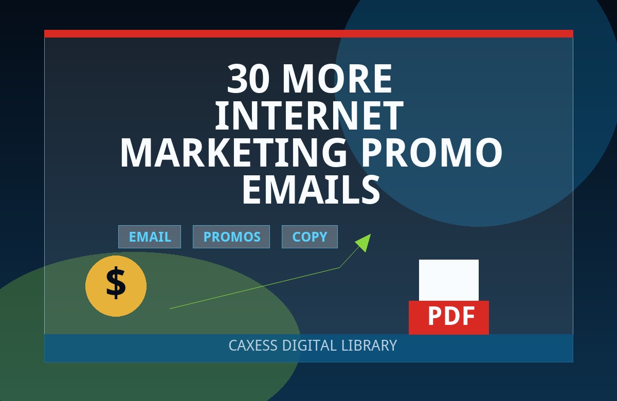 30 More Internet Marketing Promo Emails document preview