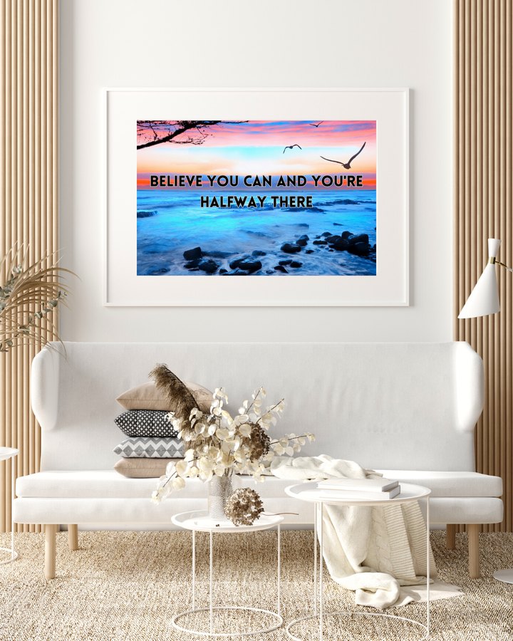 Believe You Can Living Room Mockup document preview