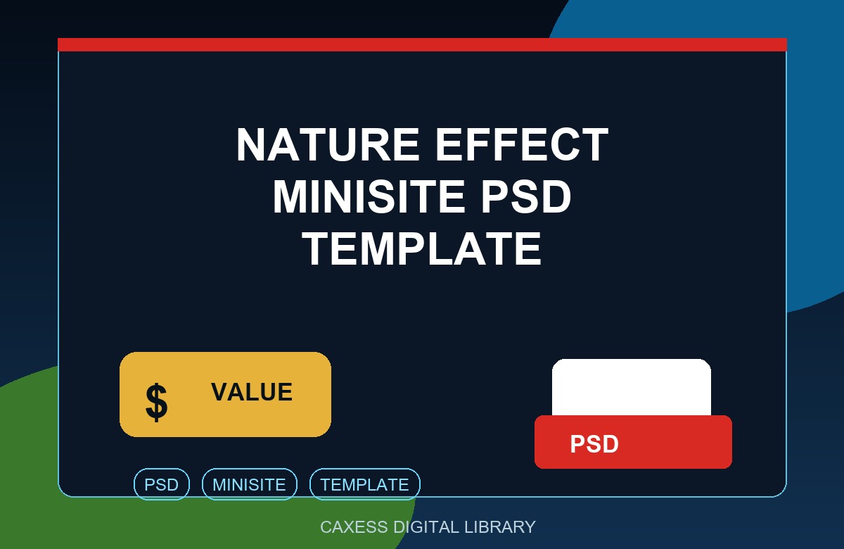 Nature Effect Minisite PSD Template document preview