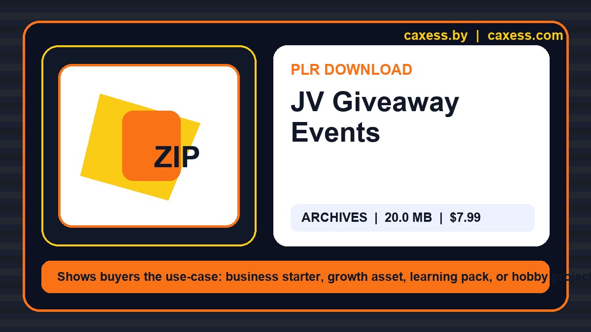 JV Giveaway Events document preview