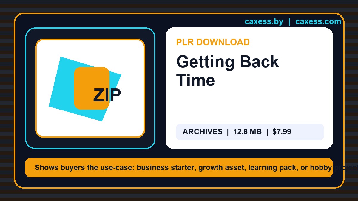 Getting Back Time document preview