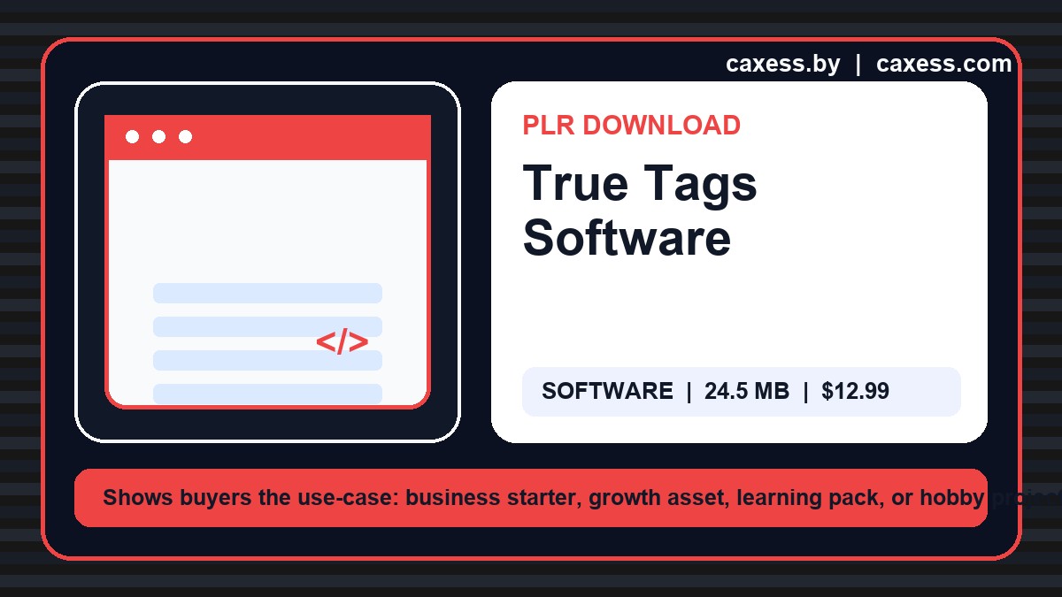 True Tags Software document preview