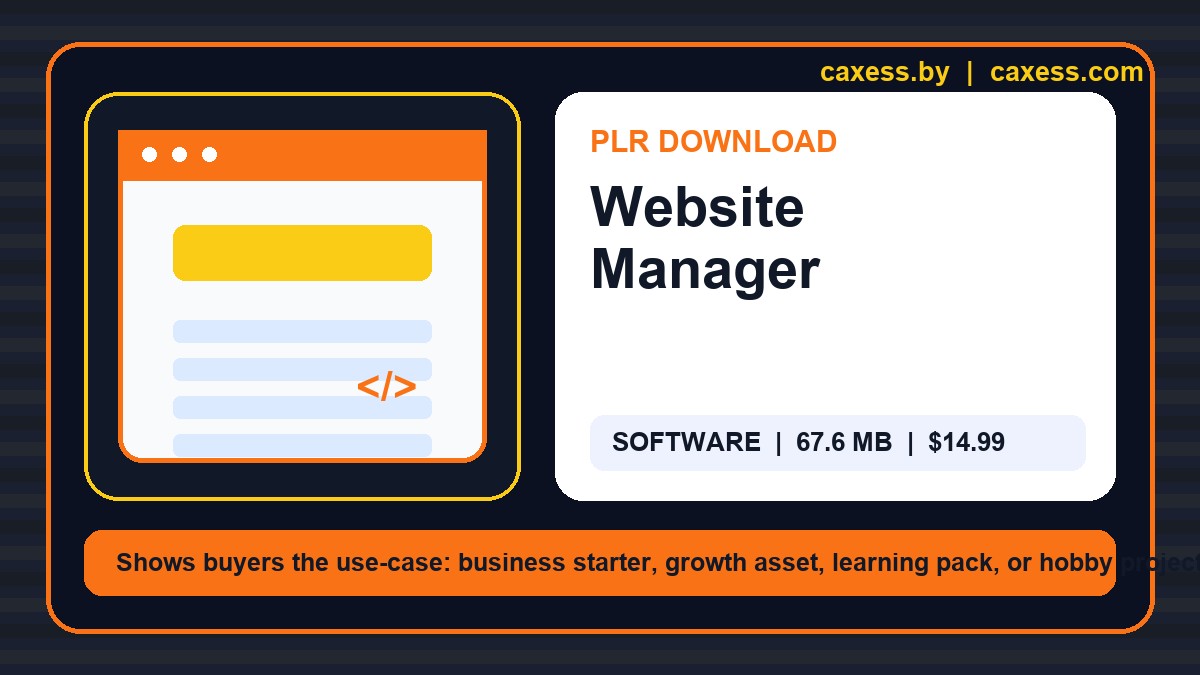 Website Manager document preview