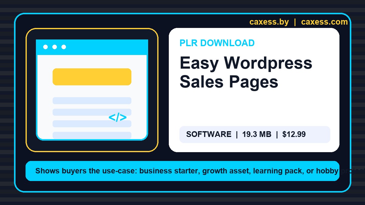 Easy Wordpress Sales Pages document preview