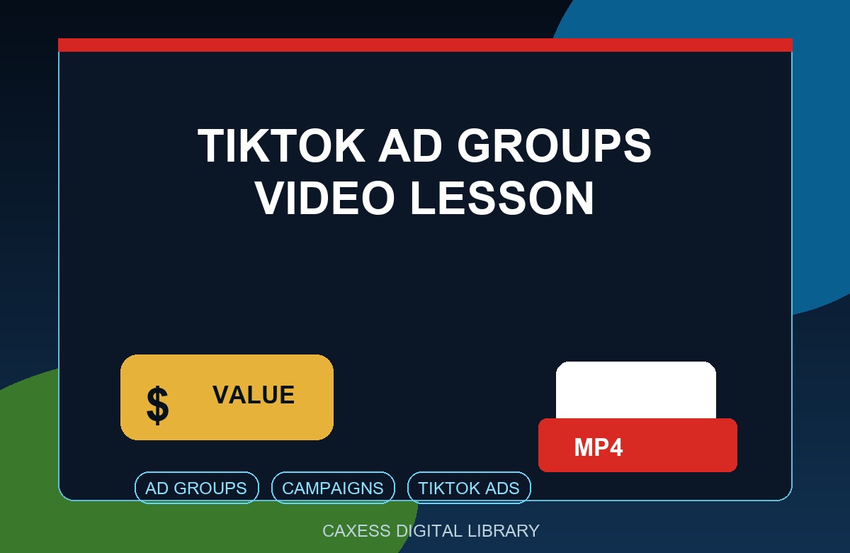 TikTok Ad Groups Video Lesson video preview