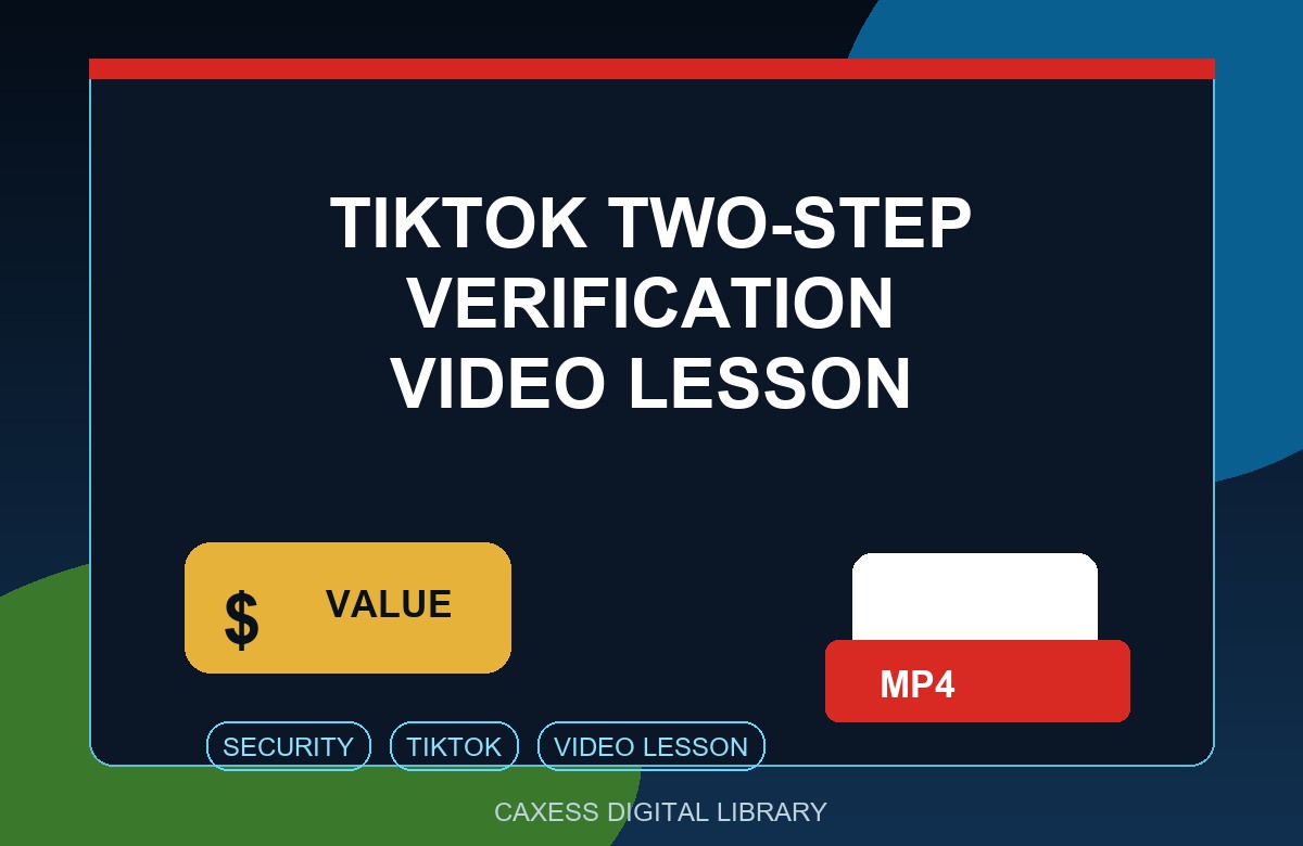 TikTok Two-Step Verification Video Lesson video preview